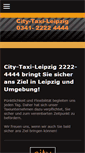 Mobile Screenshot of city-taxi-leipzig22224444.de